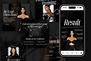 Lash Tech Trainer Canva Templates, a Social Media Template by Xenié Creative (Thumbnail 2 of 10)