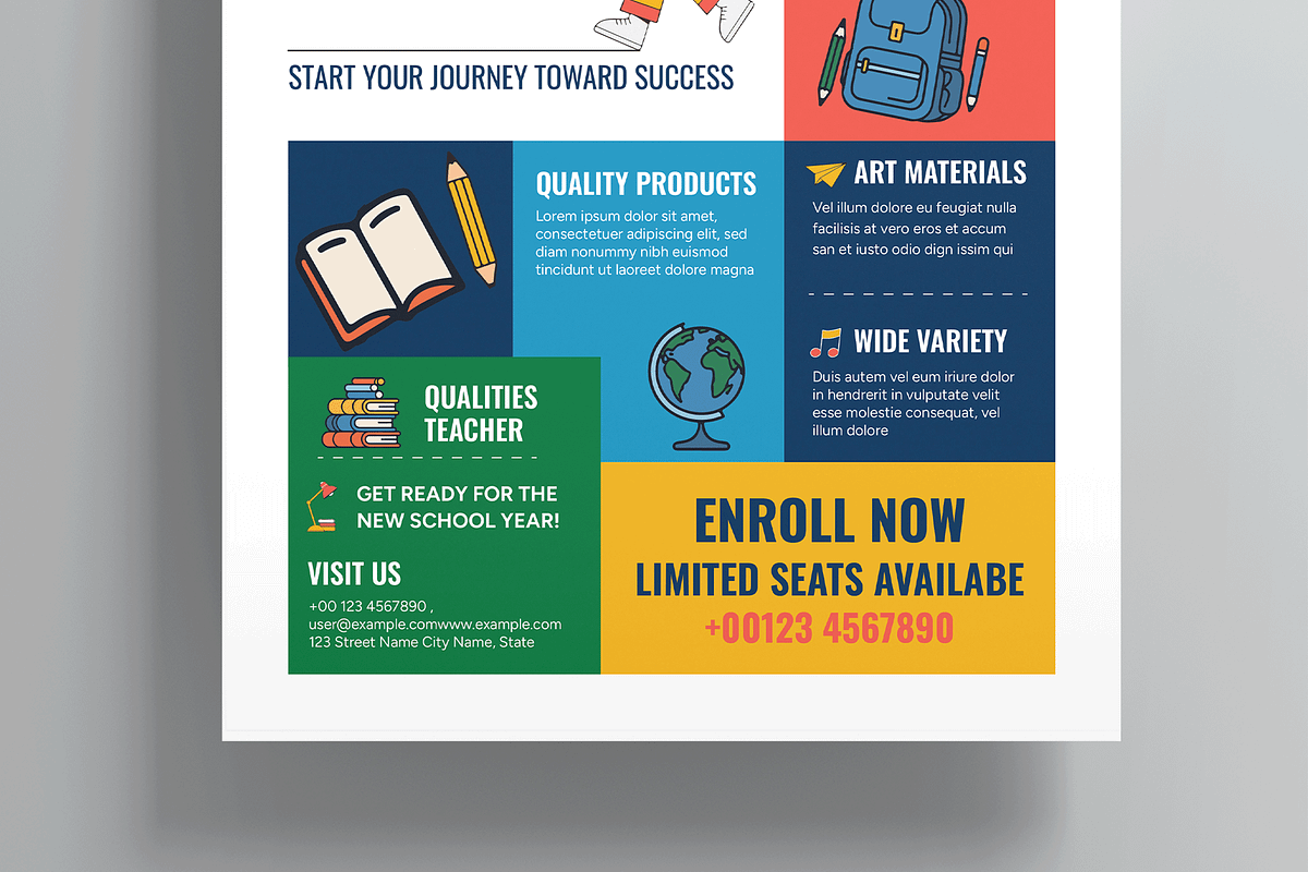Back to School Flyer, a Flyer Template by MightyDesign (Photo 3 of 8)