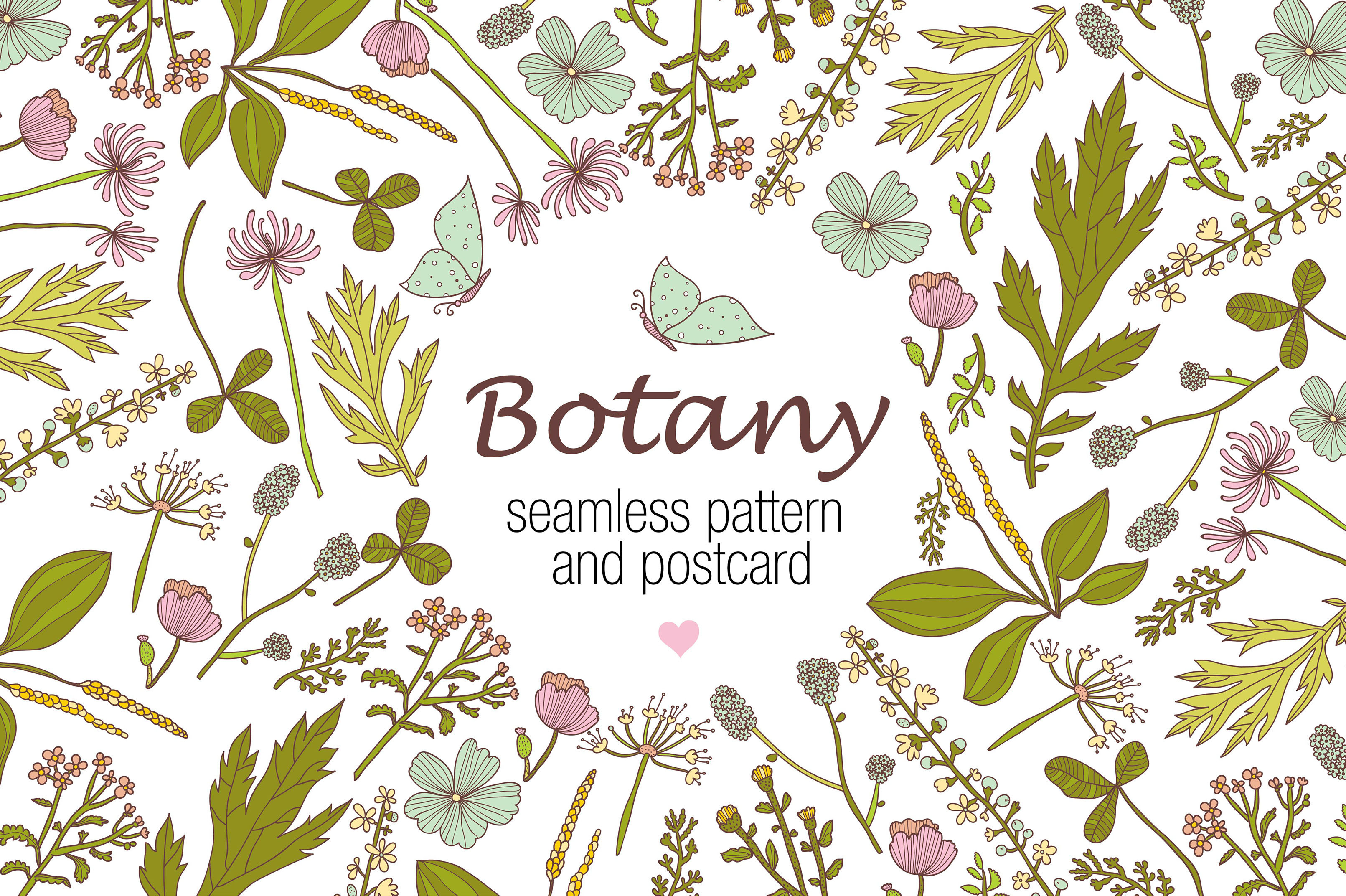 Botany., a Pattern Graphic by vyazovskaya.julia