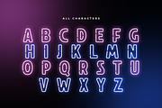 Neon Light - Futuristic Neon Font, a Sans Serif Font by Hamz Studio (Thumbnail 6 of 16)
