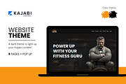 Kajabi Dark Fitness Website Theme, a Landing Page Template by ZohairKhanLtd (Thumbnail 1 of 10)