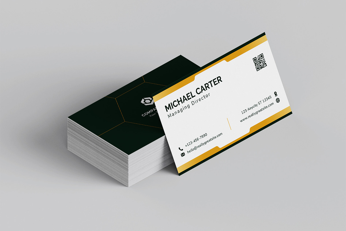 Modern Professional Business Card, a Business Card Template by Artnivora.Std