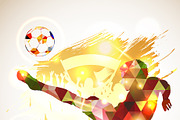 Soccer posters and silhouette player, a Decorative Illustration by TAlex (Thumbnail 5 of 6)