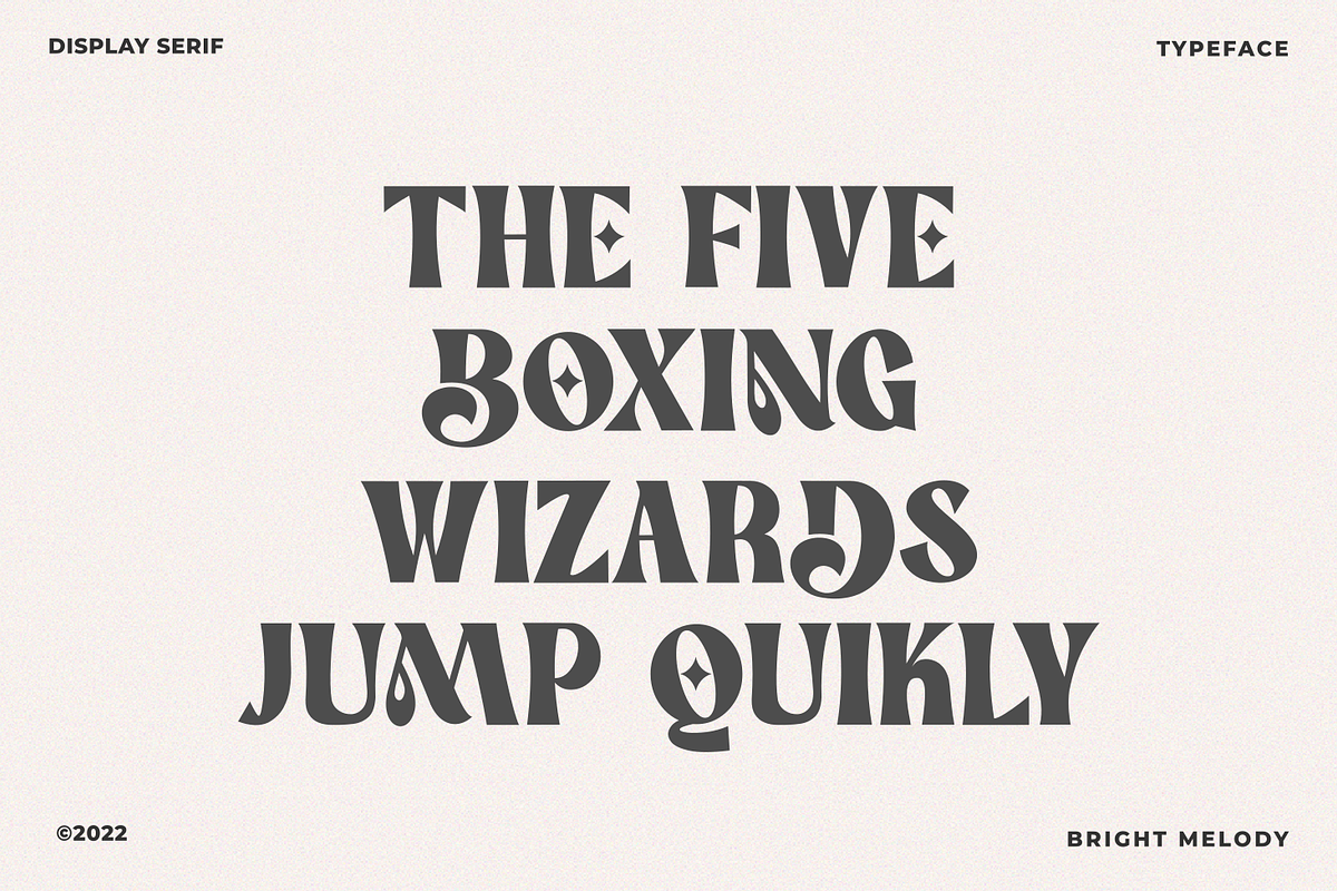 Bright Melody A Display Typeface, a Serif Font by zeenesia (Photo 12 of 18)