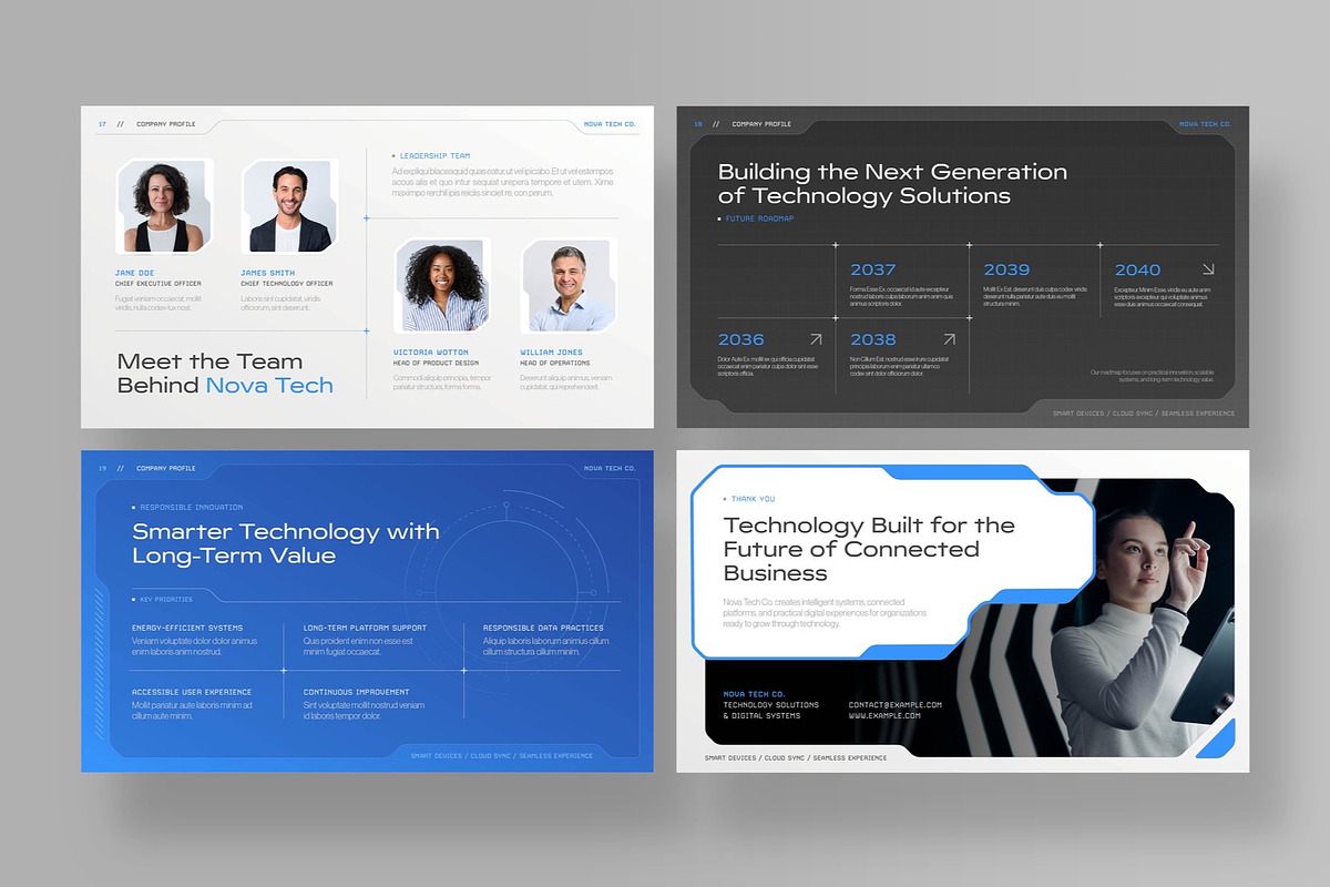 Futuristic Presentation Template, a Presentation Template by BrandPacks (Photo 6 of 7)