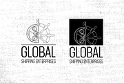 Global Shipping Logotype, a Branding & Logo Template by Elegrad Design Agency (Thumbnail 1 of 3)