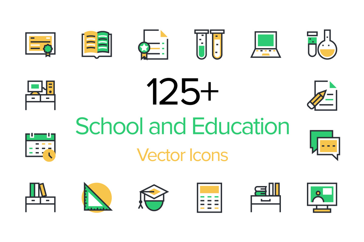 125+ School and Education Icons