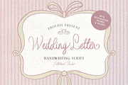 Wedding Letter Handwriting +Doodles, a Handwritten Font by Letterhend Studio (Thumbnail 1 of 9)