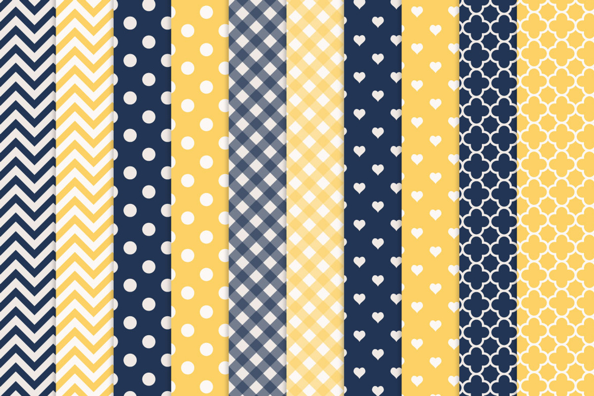 Navy and Yellow Elephant Clipart, an Illustration by Amanda Ilkov (Photo 3 of 3)