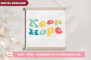 Keep Hope SVG Cut Files