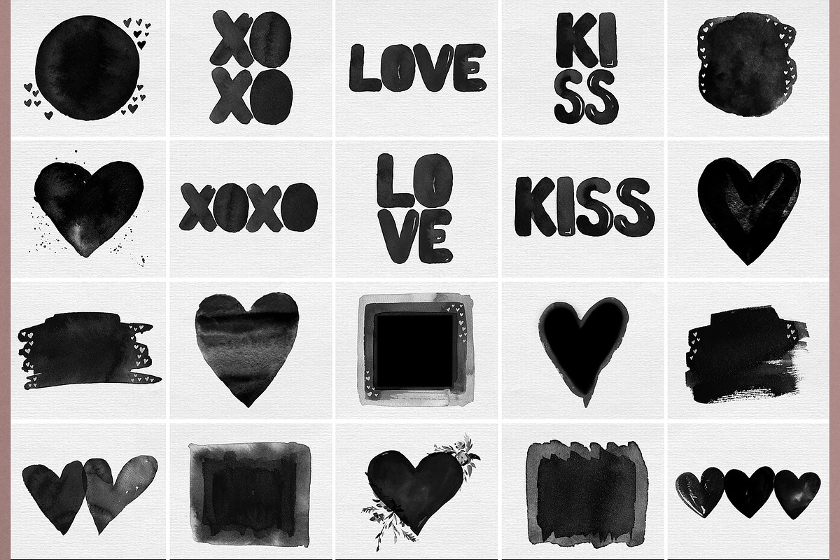Valentines Frames photo masks, a Shape Add-On by BrownLeopard (Photo 2 of 6)