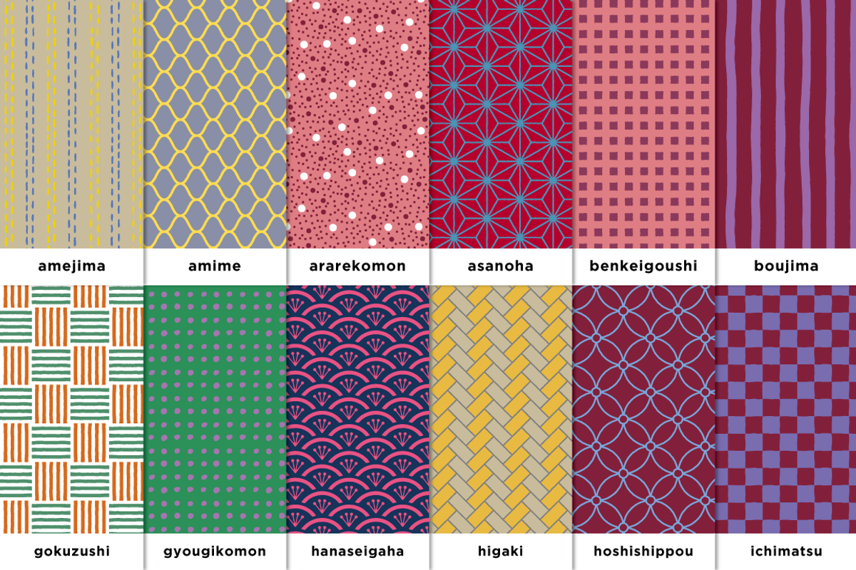 75 JAPANESE PATTERNS BUNDLE, a Pattern Graphic by JAPANESE MON