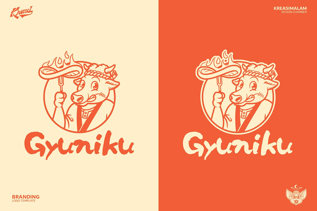 Gyuniku Logo Template, a Branding & Logo Template by Kreasi Malam (Photo 4 of 9)
