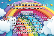 Groovy Rainbow | Script Font, a Script Font by Scratchones (Thumbnail 7 of 8)