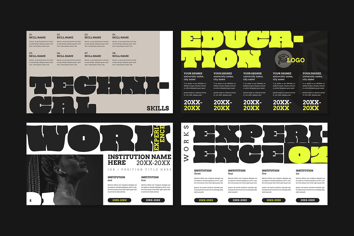 CV Presentation Template, a Presentation Template by E-Type (Photo 3 of 5)