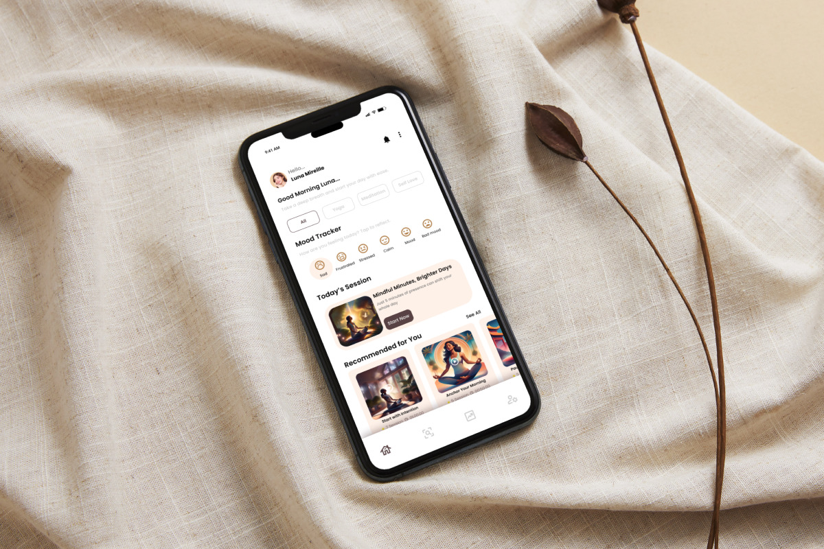 Serivana - Yoga App Design Template, an App Template by productype1 (Photo 5 of 5)