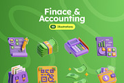 Finance & Accounting 3D Icons, an Object 3D Model by Rakata Studio (Thumbnail 7 of 7)