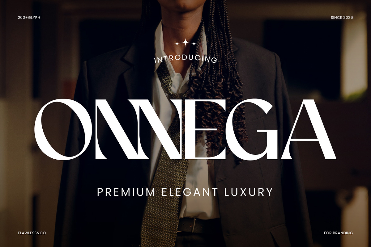 Onnega - Modern Elegant Serif Font, a Serif Font by Flawless And Co (Photo 1 of 10)