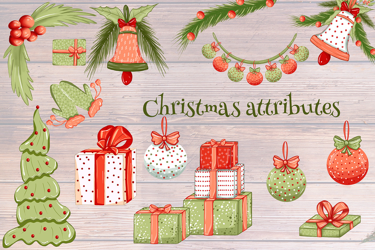 Baby Santa clipart, my 1st Christmas, an Illustration by Mrs.Swan_Design (Photo 6 of 6)