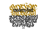Gothic vector letters, an Object Graphic by GeekClick (Thumbnail 3 of 7)