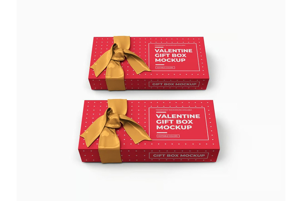 Gift Box Packaging Mockup Template, a Packaging Mockup by DesignRushMarket (Photo 5 of 11)