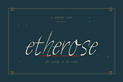Etherose - Elegant Script, a Handwritten Font by Lettra Studio (Thumbnail 1 of 11)