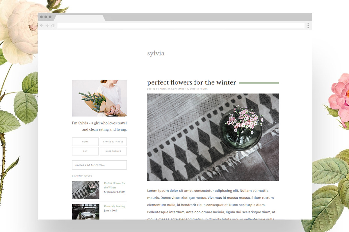 Sylvia - Responsive WordPress Theme, a WordPress Template by Anna Moore (Photo 1 of 3)