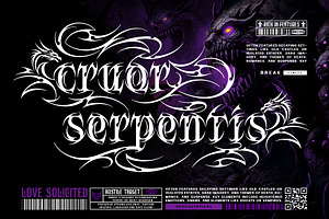 Cursed Claw Typeface, a Blackletter Font by alit design