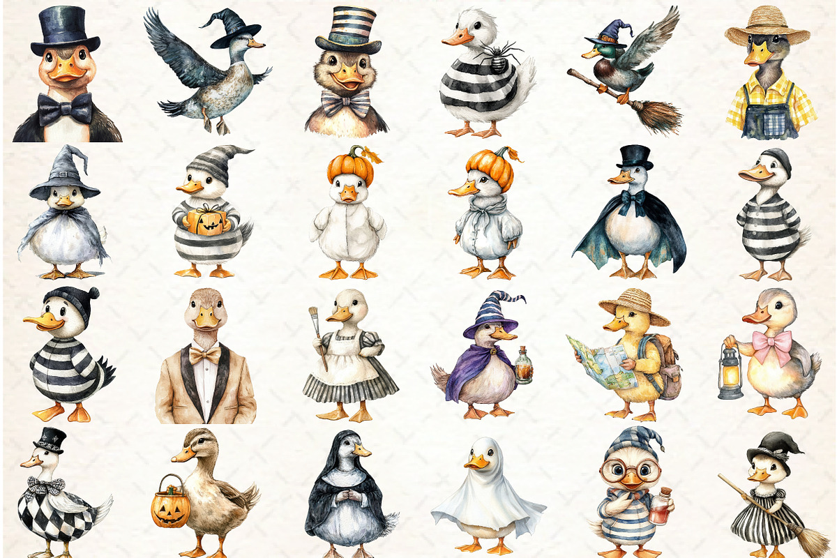 Halloween Goose Clipart PNG Sublimat, a Graphic by Libby Wishes (Photo 2 of 6)