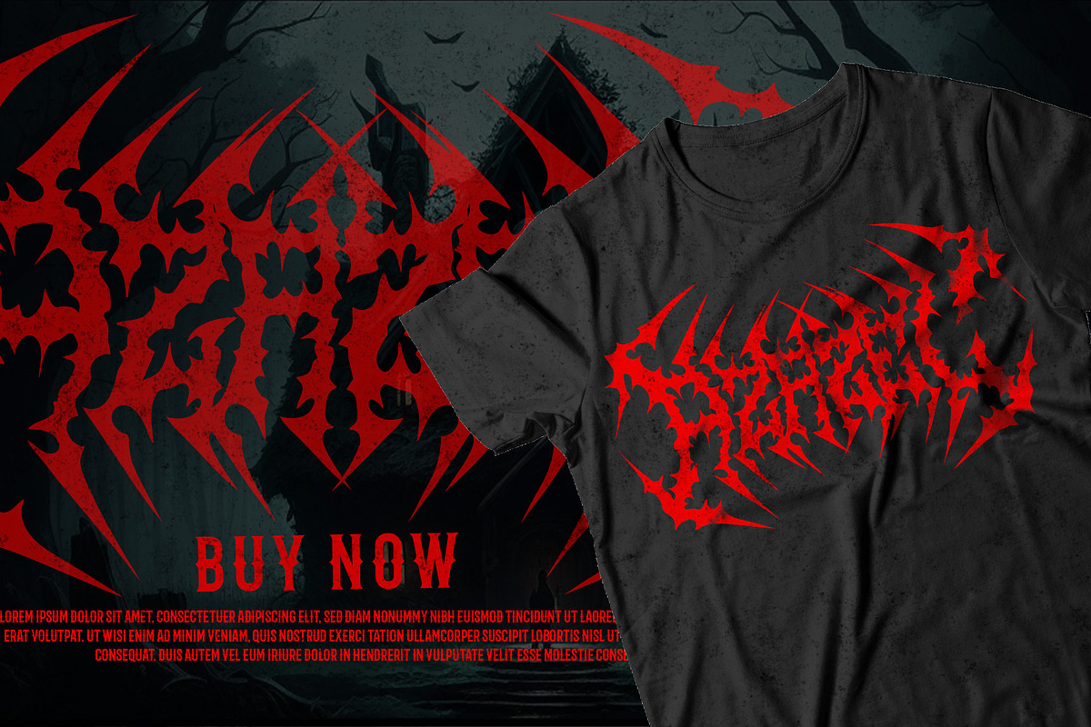GAMOR – Black Metal Font, a Blackletter Font by Fonday Studio (Photo 6 of 8)