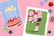 Aesthetic Birthday Cards ENG/GER, a Decorative Illustration by Schumacher Shop (Thumbnail 15 of 18)