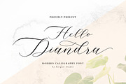 Hello Diandra, a Script Font by Fargun Studio (Thumbnail 1 of 11)