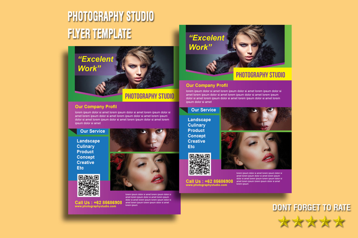 Photography Studio Flyer Template, a Flyer Template by mesuka (Photo 1 of 2)