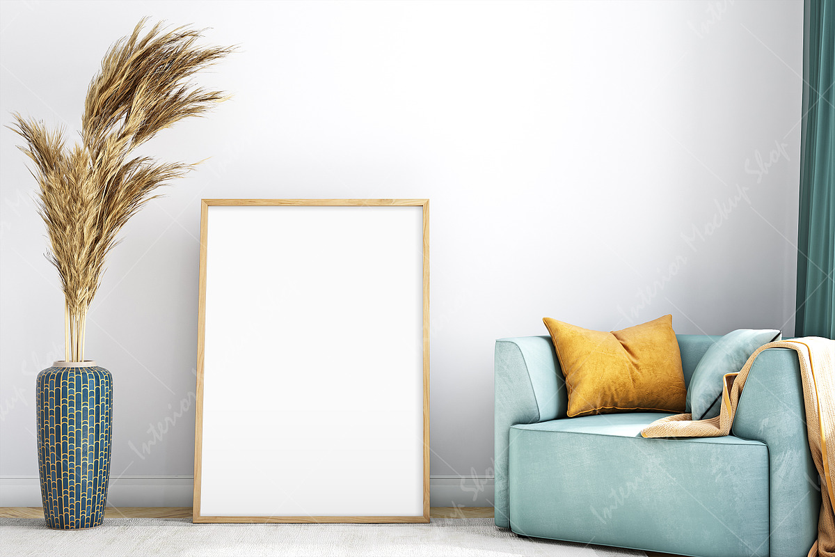 Frame Mockup Living Room - 881, a Print Template by Mockup Shop (Photo 2 of 4)