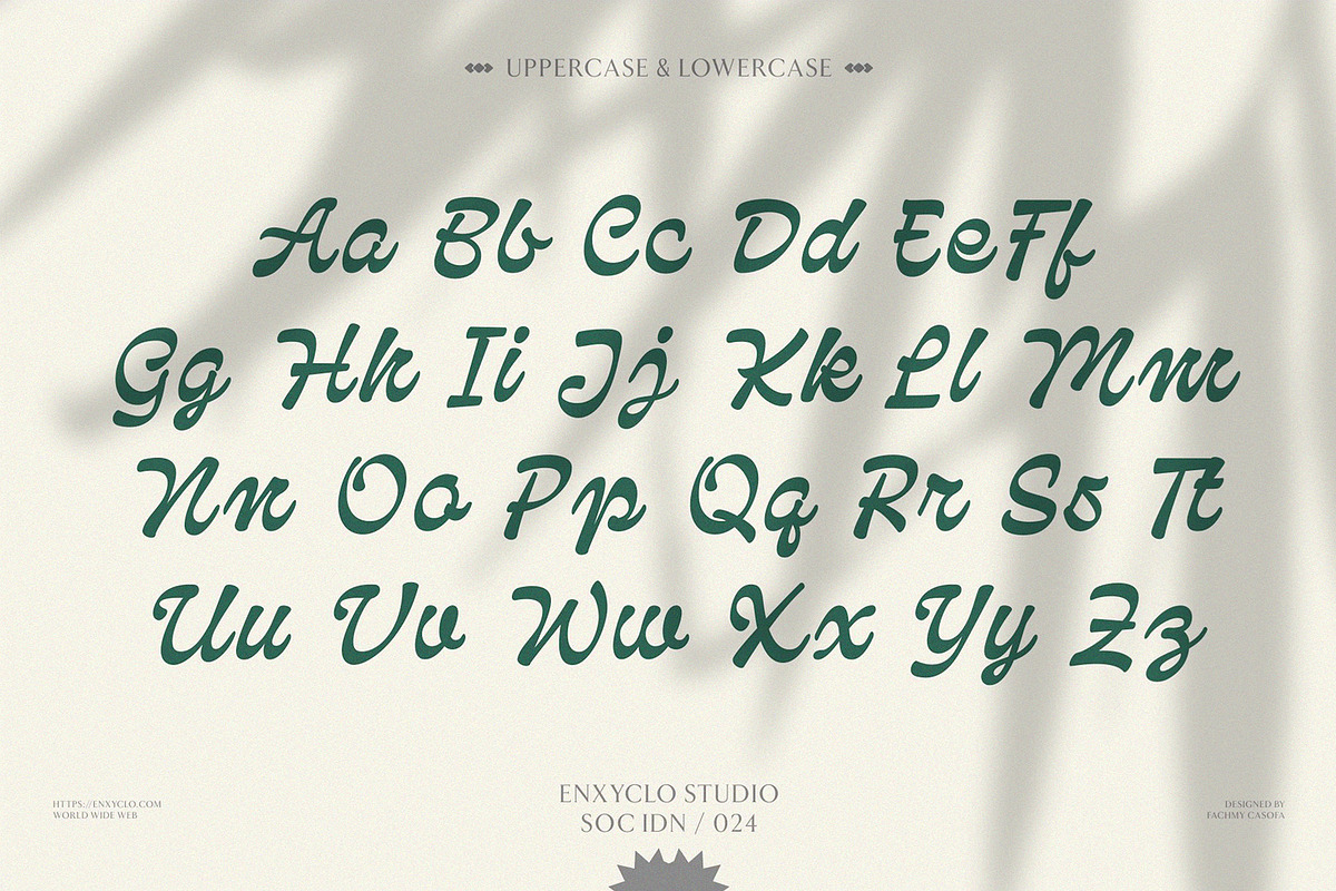 NCL Qanproy Woldriug, a Script Font by Enxyclo Studio (Photo 15 of 19)