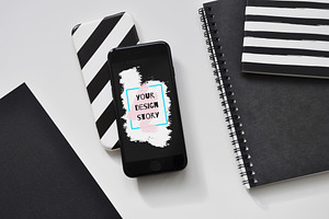 iPhone 7 Black – 7 PSD Mockups