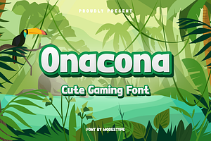 Onacona - Cute Gaming Font