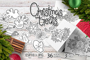 Christmas coloring pages, a Decorative Illustration by Ekaterina Glazkova (Thumbnail 3 of 7)