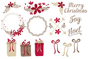 Ruby Red Christmas Clipart & Papers, an Illustration by Amanda Ilkov (Thumbnail 3 of 5)