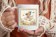 Whimsical Spring Fairy Postage Stamp, an Illustration by designcity5 (Thumbnail 5 of 5)