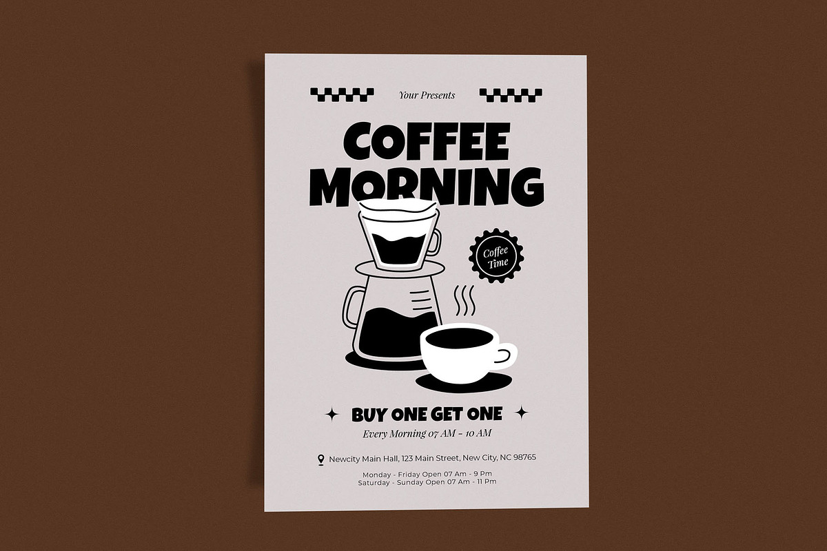 Coffee Morning V-60, a Flyer Template by Me55enjah Design (Photo 2 of 4)