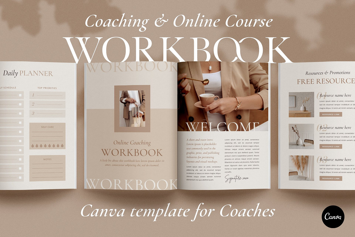 Elegant Workbook Template CANVA, a Magazine Template by Studio Loire (Photo 22 of 28)