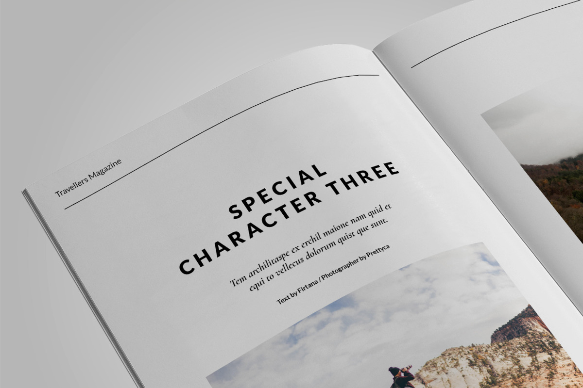Travellers Magazine, a Magazine Template by Firtana (Photo 10 of 12)
