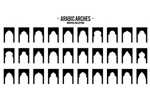 Islamic frames, oriental style, an Illustration by 32pixels