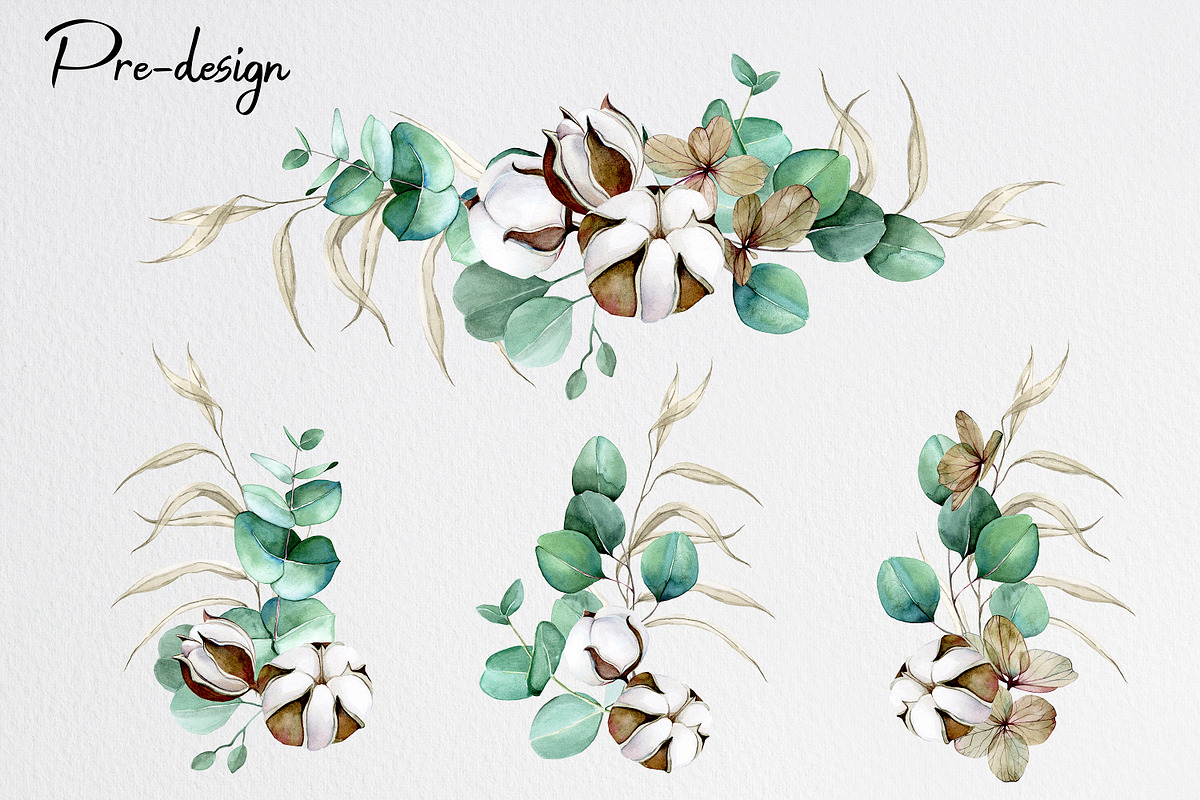 Eucalyptus and cotton, an Illustration by made by Tanya (Photo 2 of 7)