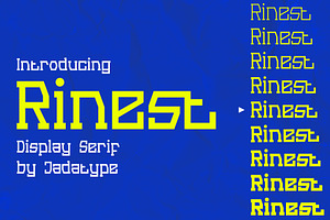 Rinest Font Display Serif Family