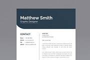 Black & White Resume Template, a Resume Template by MightyDesign (Thumbnail 2 of 8)