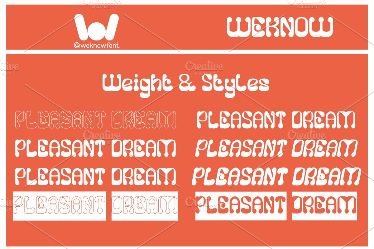 Pleasant Dream font, a Font by weknow (Photo 7 of 8)