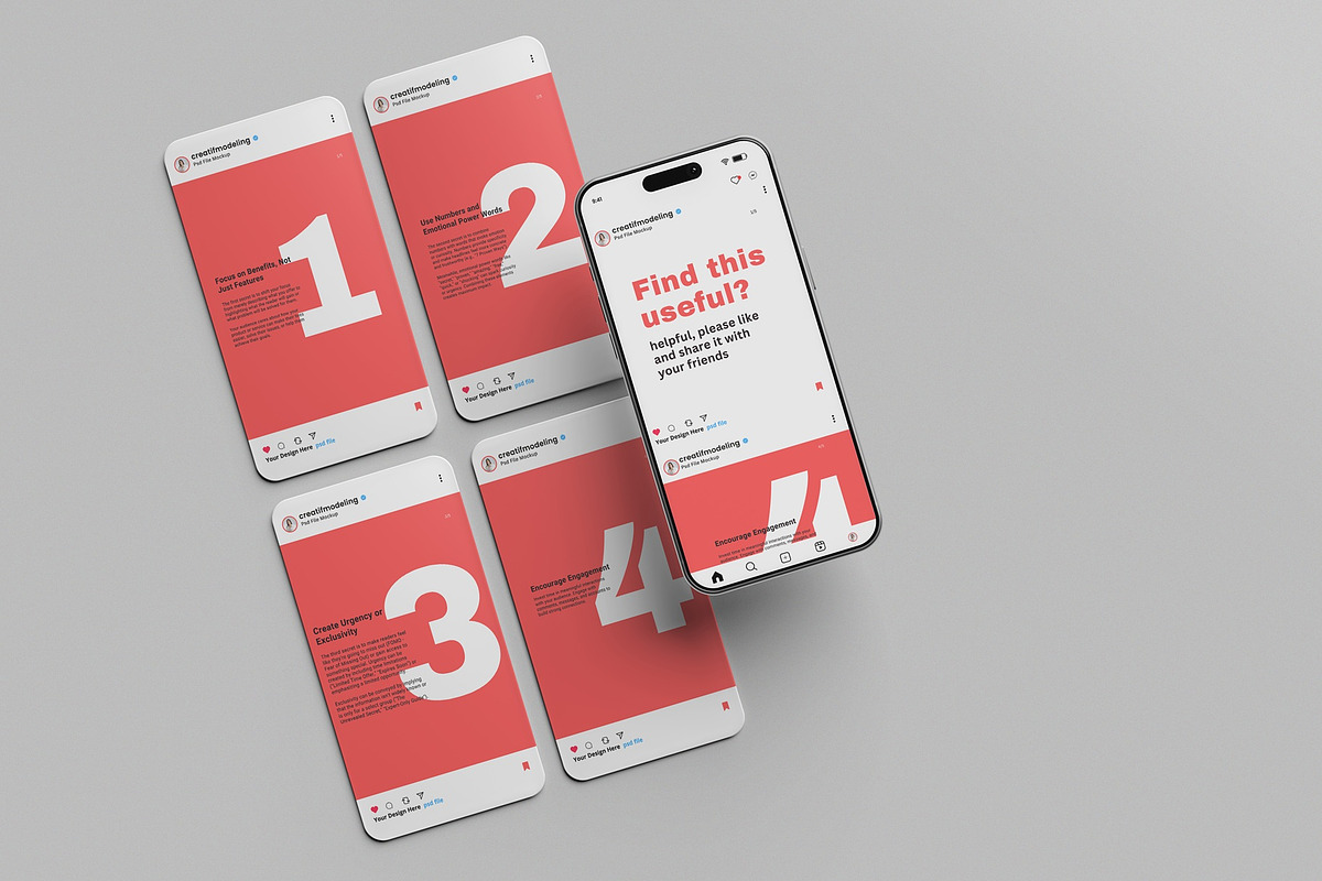 Media Social Post Mockup, an Advertising Mockup by hokagata (Photo 4 of 5)