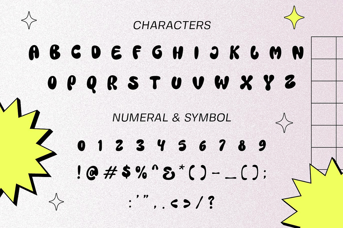 Candler - Cute Bubble Font, a Sans Serif Font by PROF STUDIO (Photo 4 of 6)